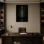 Premium Wall Art Dikey  one of one – ECHOOFVOL002 shown in Room 2