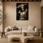 Premium Wall Art Dikey  one of one – ECHOOFVOL003 shown in Room 4