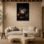 Premium Wall Art Dikey  one of one – ECHOOFVOL004 shown in Room 4