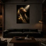 Premium Wall Art Dikey  one of one – ECHOOFVOL005 shown in Room 3
