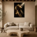 Premium Wall Art Dikey  one of one – ECHOOFVOL005 shown in Room 4