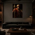 Premium Wall Art Dikey  one of one – ECHOOFVOL007 shown in Room 3