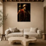 Premium Wall Art Dikey  one of one – ECHOOFVOL007 shown in Room 4