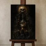 Premium Wall Art Dikey  one of one – ECHOOFVOL008 shown in Studio Easel