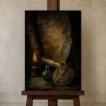 Premium Wall Art Dikey  one of one – ECHOOFVOL011 shown in Studio Easel
