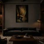 Premium Wall Art Dikey  one of one – ECHOOFVOL011 shown in Room 3