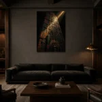 Premium Wall Art Dikey  one of one – ECHOOFVOL013 shown in Room 3