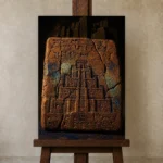 Premium Wall Art Dikey  one of one – ECHOOFVOL014 shown in Studio Easel