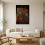 Premium Wall Art Dikey  one of one – ECHOOFVOL014 shown in Room 1