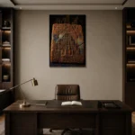 Premium Wall Art Dikey  one of one – ECHOOFVOL014 shown in Room 2
