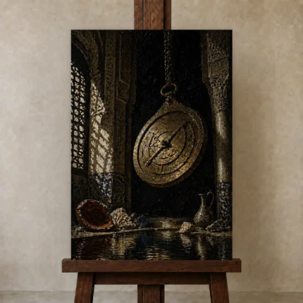 Premium Wall Art Dikey  one of one – ECHOOFVOL015 shown in Studio Easel