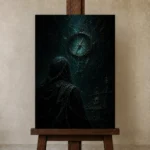 Premium Wall Art Dikey  one of one – ECHOOFVOL016 shown in Studio Easel