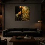 Premium Wall Art Kare Html Edition one of one – ECHOOFVOL020 shown in Room 3