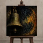 Premium Wall Art Kare Html Edition one of one – ECHOOFVOL029 shown in Studio Easel