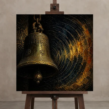 Premium Wall Art Kare Html Edition one of one – ECHOOFVOL029 shown in Studio Easel