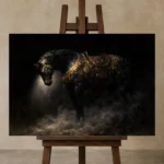 Premium Wall Art Yatay Html Edition one of one – ECHOOFVOL035 shown in Studio Easel