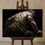 Premium Wall Art Yatay Html Edition one of one – ECHOOFVOL037 shown in Studio Easel