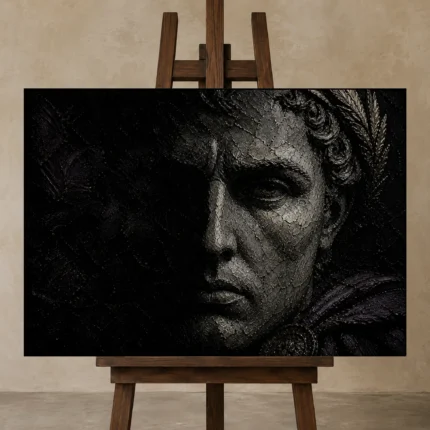 Premium Wall Art Yatay Html Edition one of one – ECHOOFVOL038 shown in Studio Easel