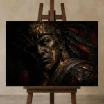 Premium Wall Art Yatay Html Edition one of one – ECHOOFVOL039 shown in Studio Easel