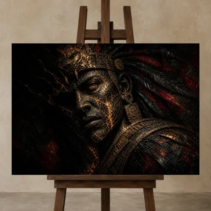 Premium Wall Art Yatay Html Edition one of one – ECHOOFVOL039 shown in Studio Easel