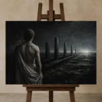 Premium Wall Art Yatay Html Edition one of one – ECHOOFVOL041 shown in Studio Easel