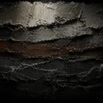 Layered geological abstraction in obsidian black, ash gray, aged ivory, and burnt umber with modernist impasto-inspired texture, Abstract Wall Art