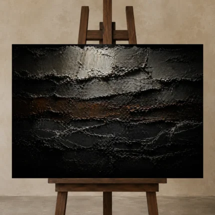 Premium Wall Art Yatay Html Edition one of one – ECHOOFVOL043 shown in Studio Easel