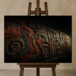 Premium Wall Art Yatay Html Edition one of one – ECHOOFVOL046 shown in Studio Easel