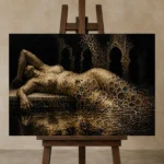 Premium Wall Art Yatay Html Edition one of one – ECHOOFVOL048 shown in Studio Easel
