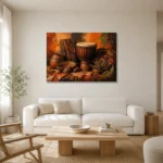 Premium Wall Art Yatay Html Edition – ETNICHWALL0826002 styled in a refined neutral interior