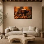 Premium Wall Art Yatay Html Edition – ETNICHWALL0826002 presented in a sophisticated home setting