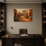 Premium Wall Art Yatay Html Edition – ETNICHWALL0826003 displayed in a contemporary gallery-inspired room