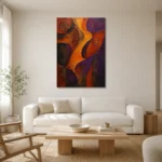 Premium Wall Art Dikey Html Edition – ETNICHWALL0826004 styled in a refined neutral interior