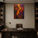 Premium Wall Art Dikey Html Edition – ETNICHWALL0826004 displayed in a contemporary gallery-inspired room