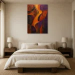 Premium Wall Art Dikey Html Edition – ETNICHWALL0826004 showcased in an elegant minimalist interior