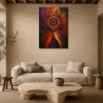Premium Wall Art Dikey Html Edition – ETNICHWALL0826005 presented in a sophisticated home setting
