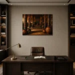 Premium Wall Art Yatay Html Edition – ETNICHWALL0826012 displayed in a contemporary gallery-inspired room
