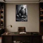 Premium Wall Art Dikey Html Edition – ETNICHWALL0826014 displayed in a contemporary gallery-inspired room