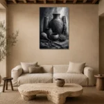 Premium Wall Art Dikey Html Edition – ETNICHWALL0826014 presented in a sophisticated home setting