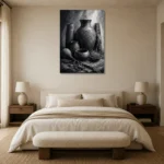 Premium Wall Art Dikey Html Edition – ETNICHWALL0826014 showcased in an elegant minimalist interior