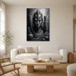 Premium Wall Art Dikey Html Edition – ETNICHWALL0826015 styled in a refined neutral interior