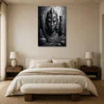 Premium Wall Art Dikey Html Edition – ETNICHWALL0826015 showcased in an elegant minimalist interior