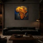 Premium Wall Art Kare Html Edition – ETNICHWALL0826016 shown in a warm modern interior