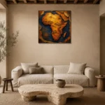 Premium Wall Art Kare Html Edition – ETNICHWALL0826017 presented in a sophisticated home setting