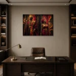Premium Wall Art Yatay Html Edition – ETNICHWALL0826020 displayed in a contemporary gallery-inspired room