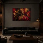 Premium Wall Art Yatay Html Edition – ETNICHWALL0826021 shown in a warm modern interior