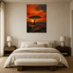 Premium Wall Art Dikey Html Edition – ETNICHWALL0826022 showcased in an elegant minimalist interior