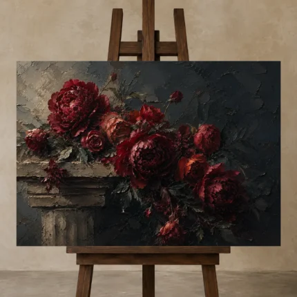 Premium Wall Art Yatay Html Edition – FKOWERWALL0826001 displayed on a studio easel