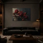 Premium Wall Art Yatay Html Edition – FKOWERWALL0826001 shown in a warm modern interior
