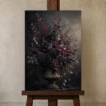 Premium Wall Art Dikey Html Edition – FKOWERWALL0826006 displayed on a studio easel